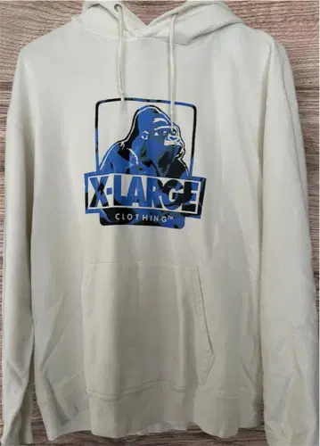 [ XLARGE ] 엑스라지 고릴라 로고 화이트 후드티 M