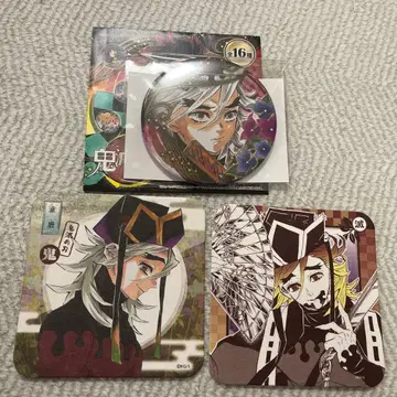 귀멸의 칼날 도우마 컬렉션 캔 배지 아트 코스터