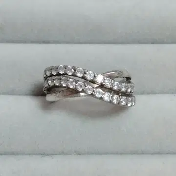 실버 반지 반지 SILVER 큐빅