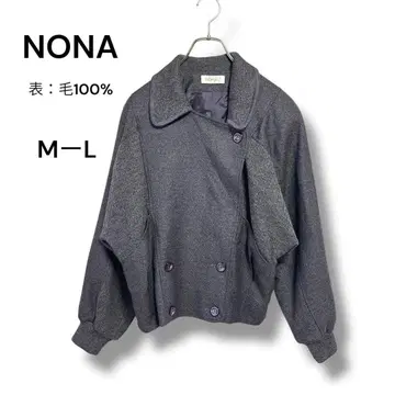 [새상품급] NONA 군제제 울 100% 숏 자켓 M~L 상당