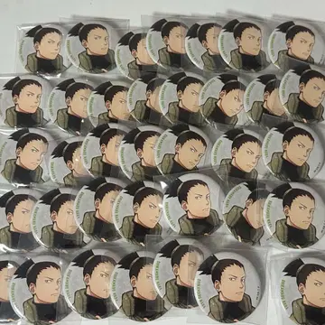 NARUTO 베이스야드 도쿄 캔뱃지 시카마루 36개