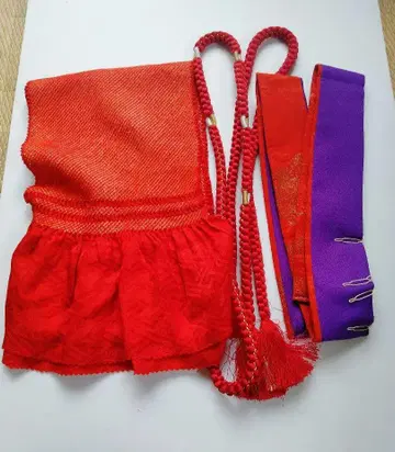 일본 정통의상 소품 시보리 오비 장식 천, 오비, 끈 등