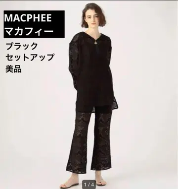 투모로우랜드 MACPHEE 맥피 크로셰 세일러 카라 풀오버
