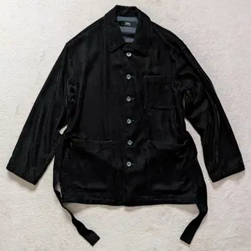 ensou. 벨벳 커버올 블랙 사이즈 M