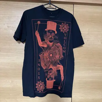 Volcom 그래픽 T셔츠 블랙/레드