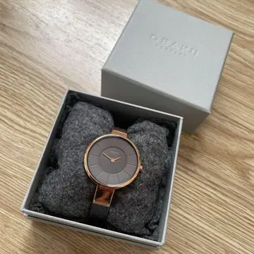 미사용 OBAKU 덴마크 그레이 손목시계