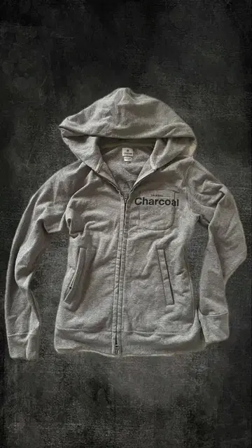 Charcoal 후드티 X-Small 그레이