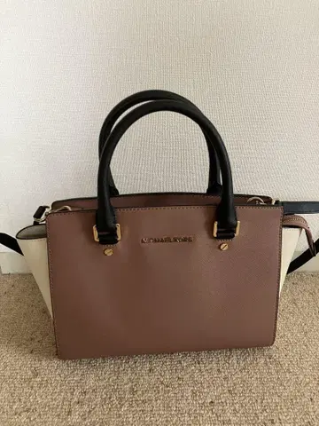 MICHAEL KORS 핸드백 브라운/화이트