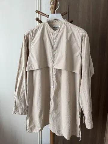 CLANE HOMME 베이지 긴팔 셔츠