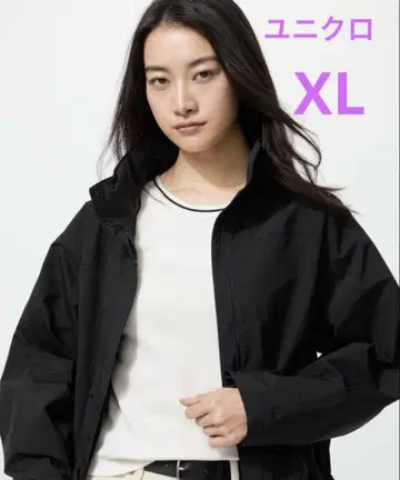 [ 새상품급 ] UNIQLO 유니클로 윈드프루프 스탠드 블루종 블랙 XL