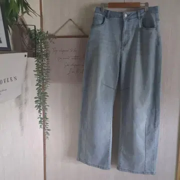 커브 데님 팬츠