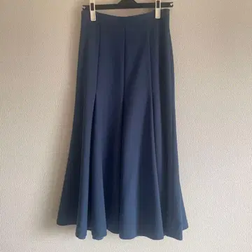 LE CIEL BLEU 플레어 롱 스커트 사이즈 36 블루