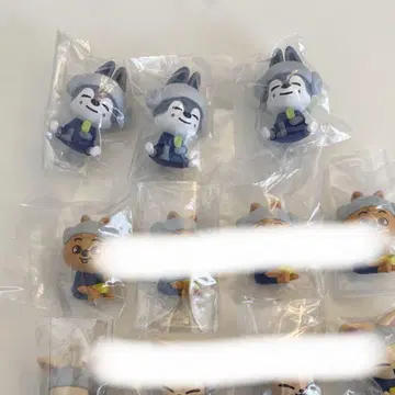 SKZOO 울프 사우나 피규어 3개 세트