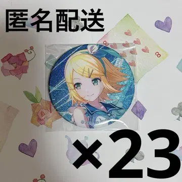 프로세카 카가미네 린 글리터 캔뱃지 그리캔 32C