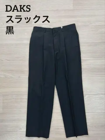 가격 인하 가능! [ DAKS ] 블랙 스트레이트 레그 슬랙스