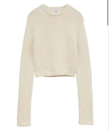 클라네 COTTON SHORT KNIT TOPS