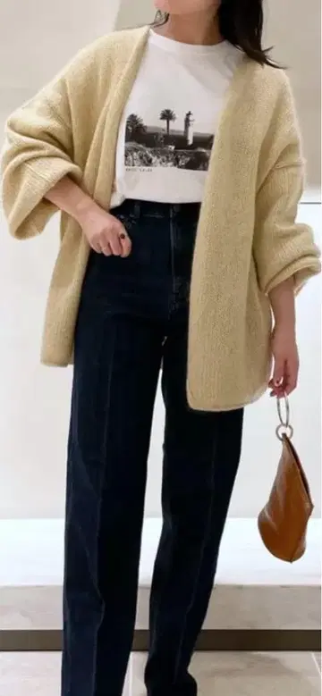 개럴개런트 실크모헤어 가디건