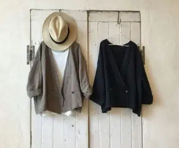 nest Robe 네스트로브 린넨 노카라 자켓 프리 사이즈