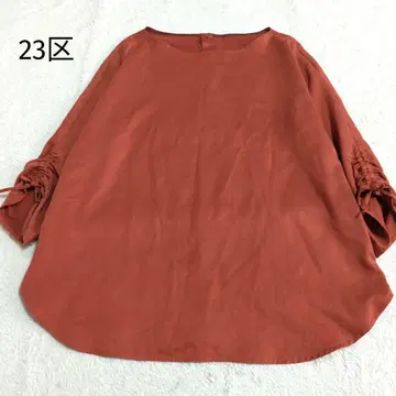 363 23 스웨이드풍 루즈핏 2WAY 블라우스