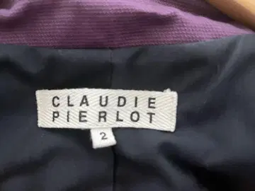 CLAUDIE PIERLOT 클로디 피엘로 퍼플 퍼플 트렌치코트