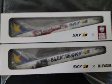 SKY x B.LEAGUE 빗셀 고베 항공기 모델 2개 세트