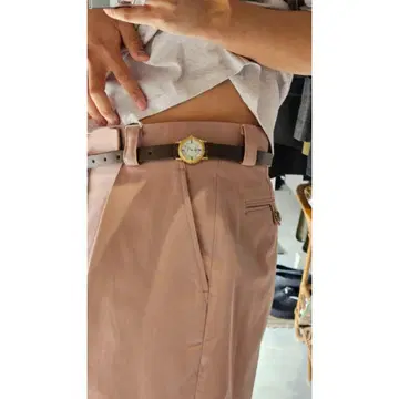 Vintage Watch Belt - Wide Brown