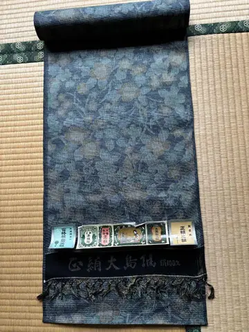 옷감 순수 실크 오시마 명주 미사용