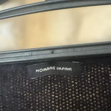 NOMBRE IMPAIR 블랙 퍼 가디건 긴팔