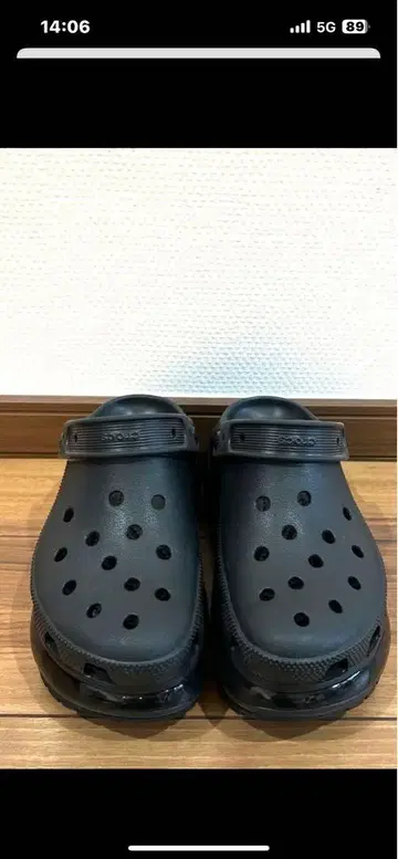 [정품] crocs 메가 크러쉬 크로그 BLACK 23cm