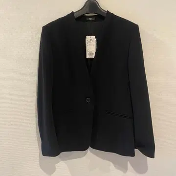 PLST 블랙 노카라 자켓 M 사이즈