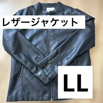 가죽 자켓 라이더스 남성용 LL 블랙 블랙