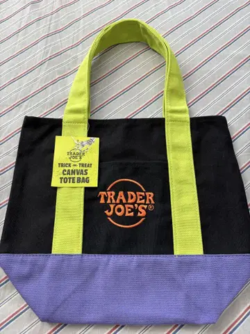 Trader Joe's 트레조 할로윈 미니 토트백 그린 새상품