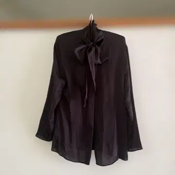 JOSEPH 블랙 리본 셔츠
