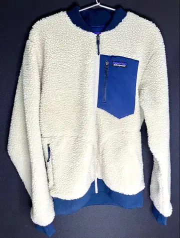 patagonia 플리스 자켓 아이보리/네이비