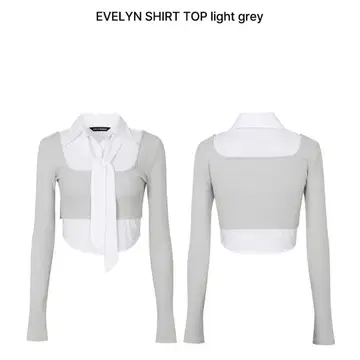 pain or pleasure 크롭 셔츠 넥타이 포함