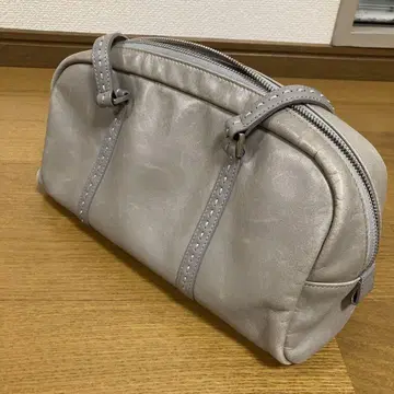 에네스베 보야주 천연 가죽 미니 보스턴형 숄더 핸드백