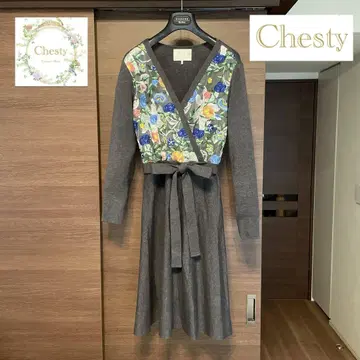 새상품급 Chesty 체스티 레이스 니트 원피스 [1]