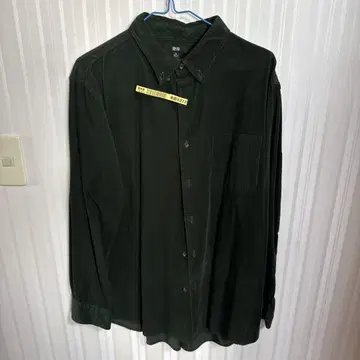 UNIQLO 코듀로이 셔츠 XL 그린 MENS