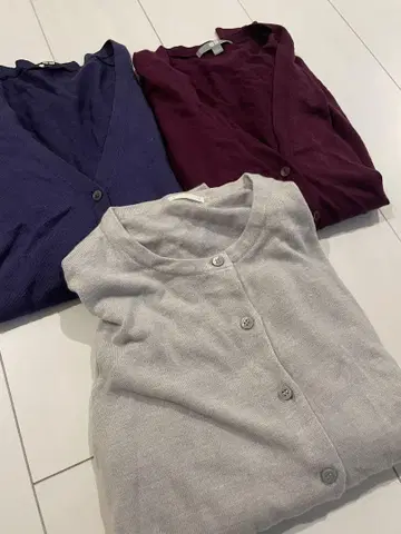UNIQLO GU 가디건 3종 세트