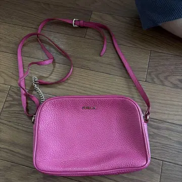 FURLA 핑크 가죽 숄더백
