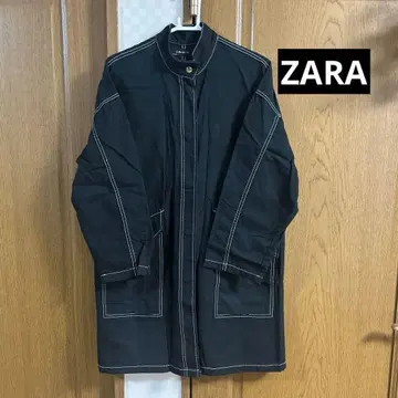 ZARA BASIC 블랙 코튼 자켓