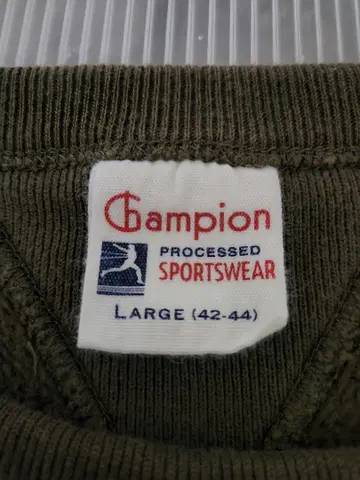 챔피온 Champion 런택 복각 양V 무지개 눈 리브 긴 맨투맨 L