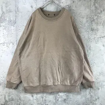 B180 구제 의류 트레이닝복 맨투맨 브라운 무지 90s Y2K