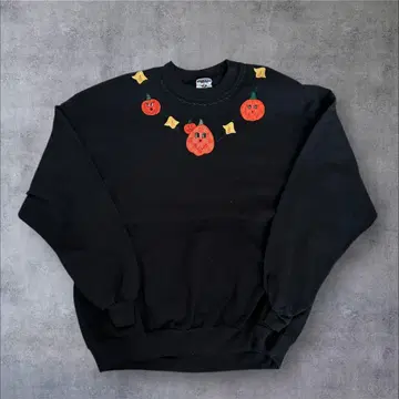 호박 자수 맨투맨 미국제 구제 의류 빅 실루엣 vintage