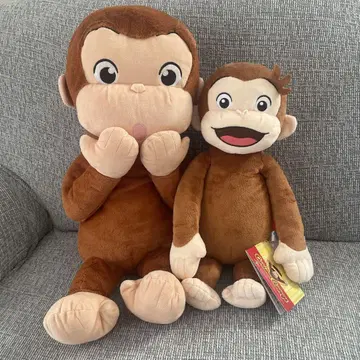 호기심 많은 조지 봉제 인형 대중 2개 세트
