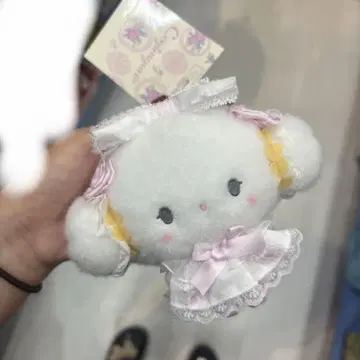 산리오 화이트 프릴 코기뮨 마스코트