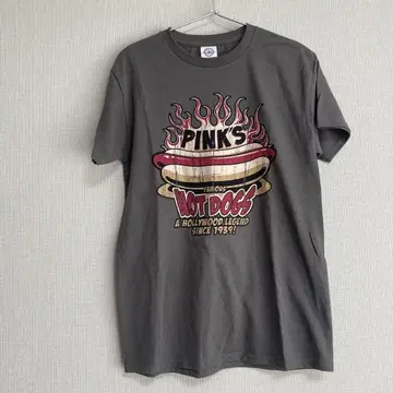 PINK'S HOT DOGS 티셔츠 그레이