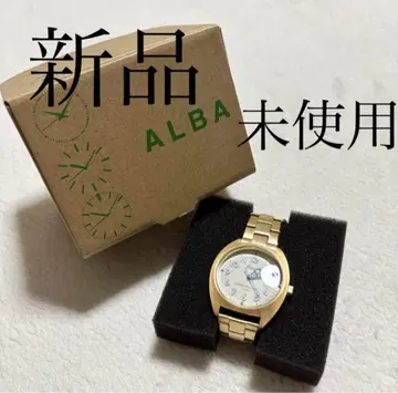 ALBA Fusion 골드 손목시계 새상품