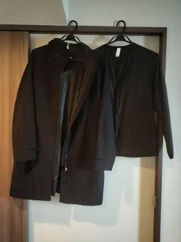 블랙 충전솜 버튼 자켓