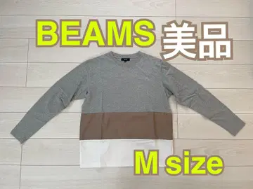 [ 새상품급 ] BEAMS 남성용 긴팔 셔츠 티셔츠 그레이